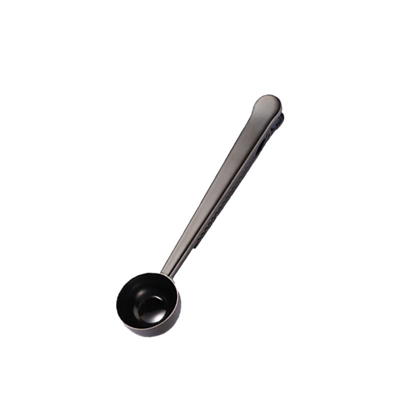 Edelstahl-Messlöffel mit Verschlussclip