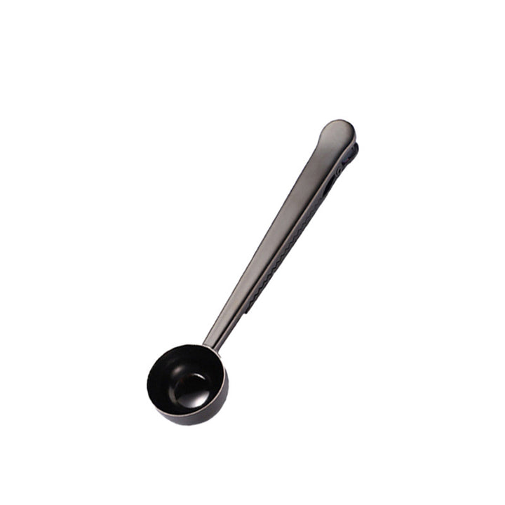 Edelstahl-Messlöffel mit Verschlussclip