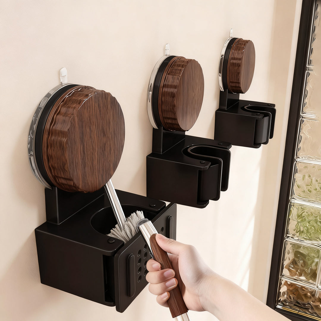 Wandhalter für Besen und Mopp aus Aluminium