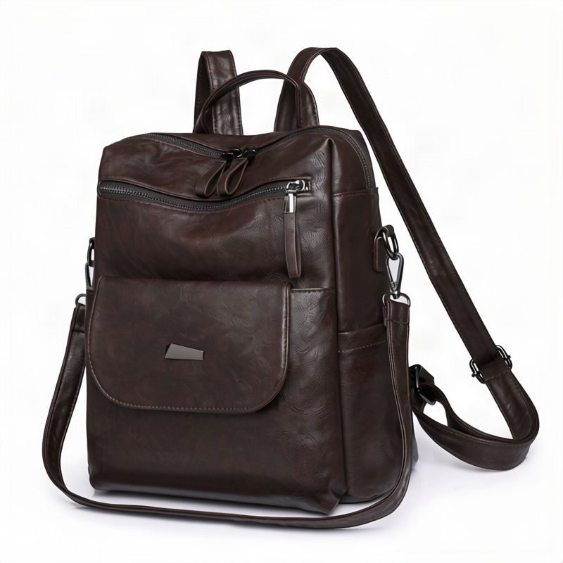 Damen-Rucksack aus PU, große Kapazität