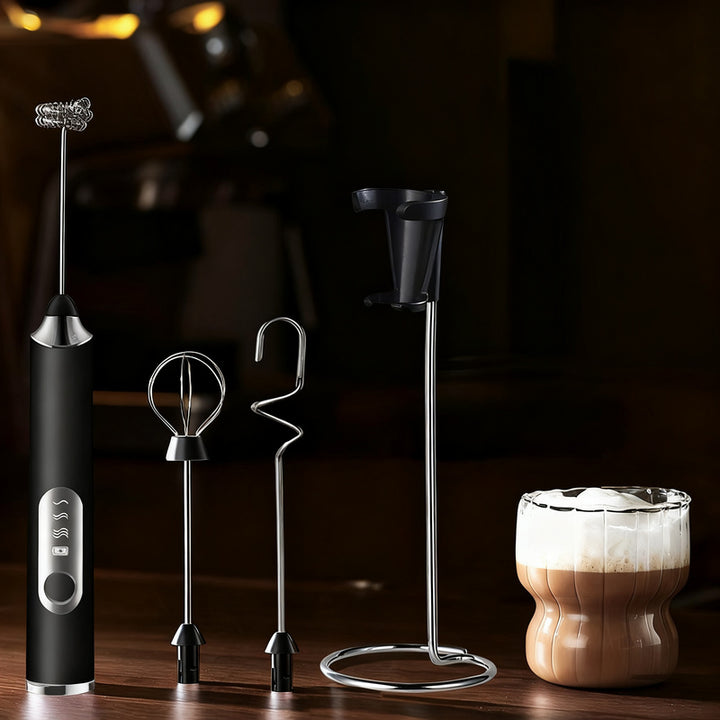 Elektrischer Milchaufschäumer, USB-C, mehrere Funktionen