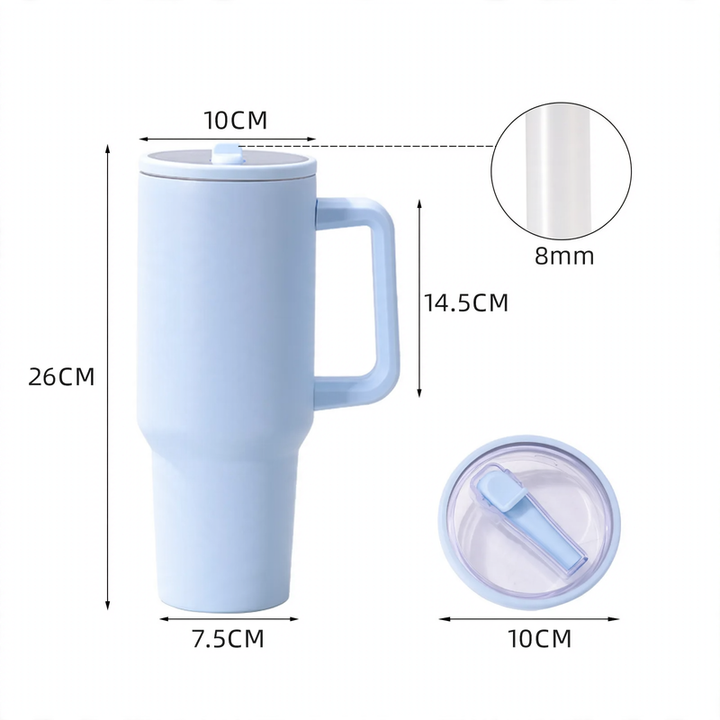Isolierbecher mit Henkel, 30/40 oz