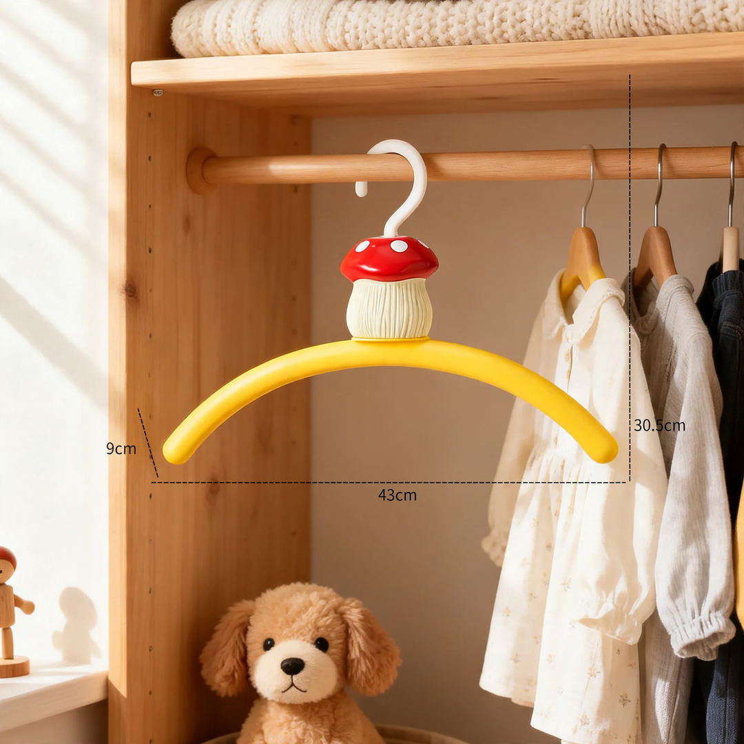 Pilz-Kleiderbügel für Kinder, ABS-Kunststoff