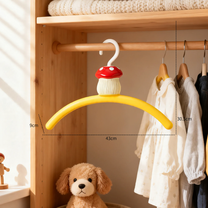 Pilz-Kleiderbügel für Kinder, ABS-Kunststoff