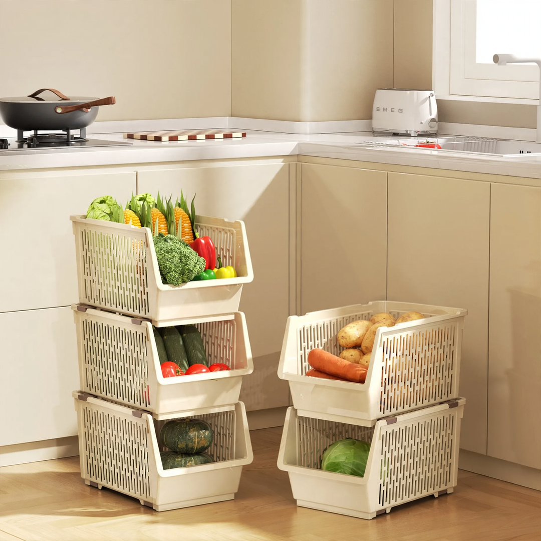 Stapelbare Aufbewahrungsbox aus PET, Modell 26YM.7465