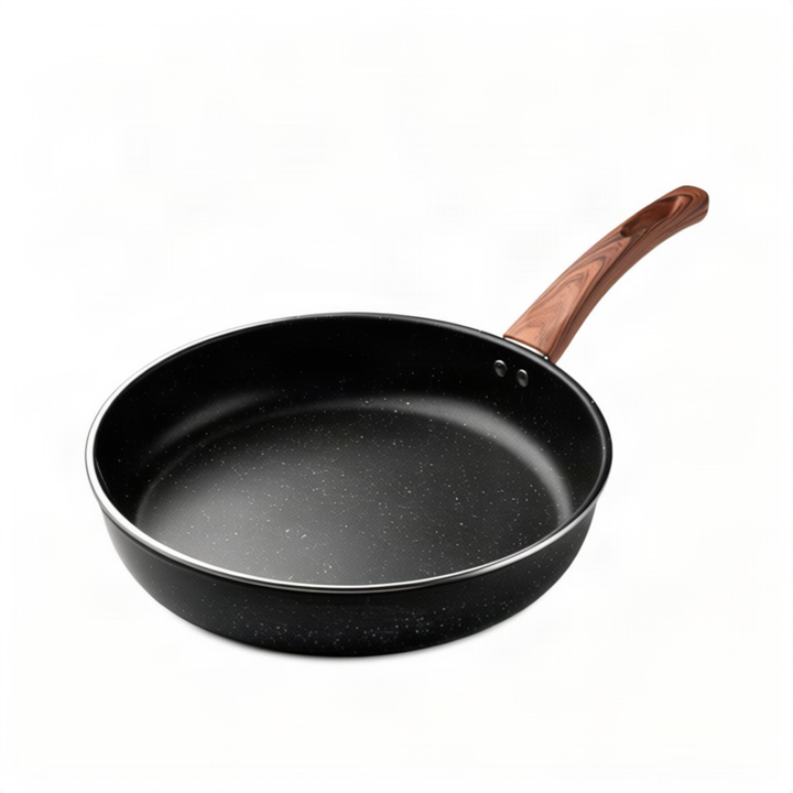 Gusseiserne Bratpfanne, flacher Boden