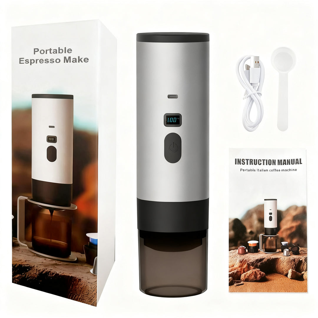 Tragbare Espresso-Kaffeemaschine mit Akku, 0,5 L