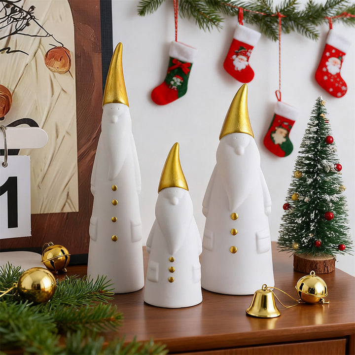Weihnachtsmann-Figuren-Set, 3er Kombination