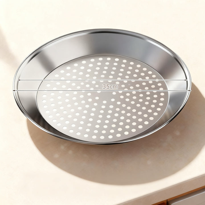 Edelstahl-Dampfgareinsatz für Woks und Pfannen