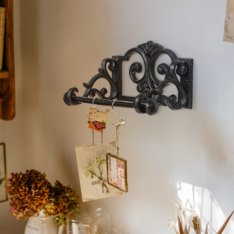 Gusseisen-Handtuchhalter im Vintage-Stil