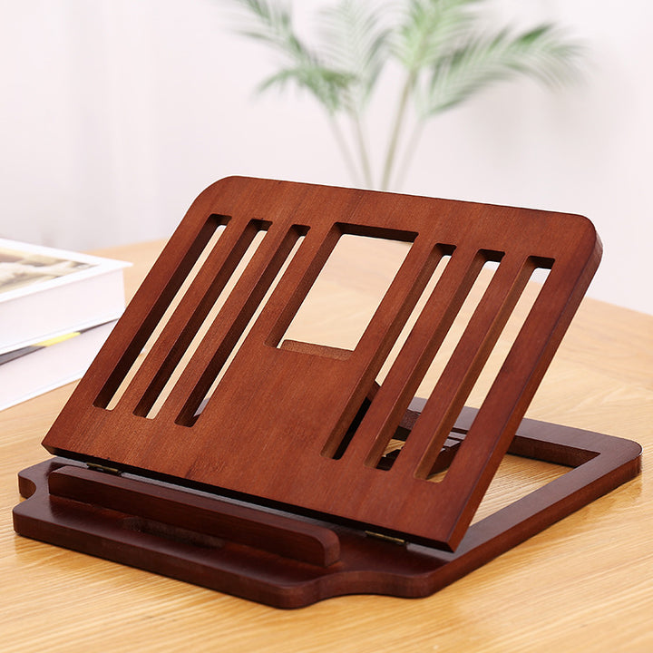 Holz-Laptop-Ständer mit Schreibtisch-Organizer