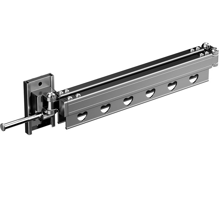 Wandmontierte Wäschestange, ausziehbar, Aluminium