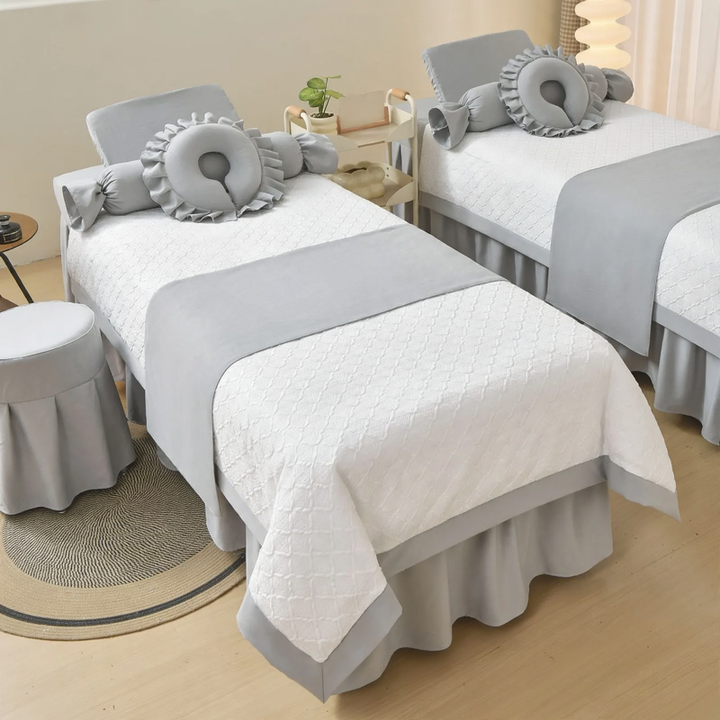 Luxus-Bettwäsche-Set für Spa und Kosmetik