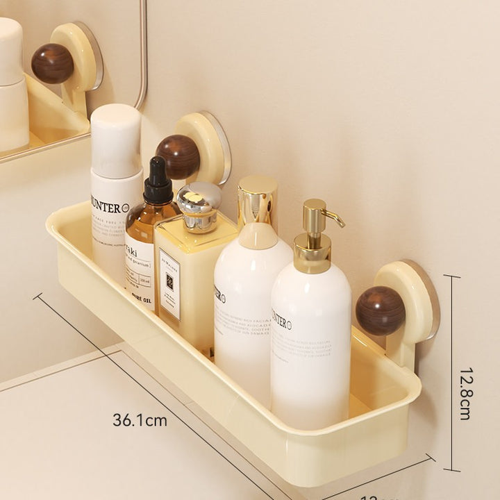 Badezimmer-Ablage mit Saugnapf, wandmontierbar