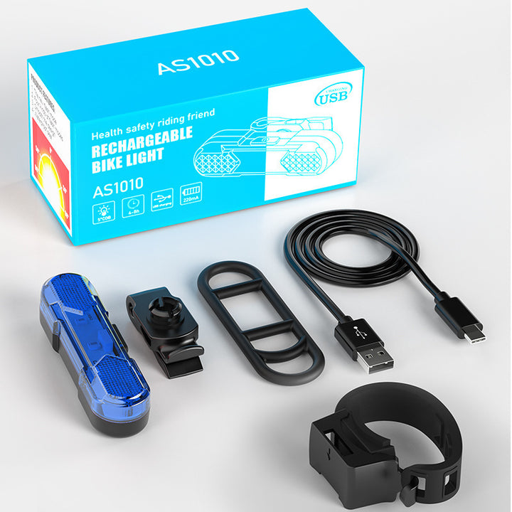 Fahrrad-Rücklicht USB-aufladbar, 360° drehbar