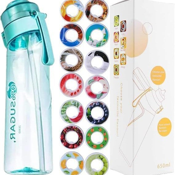 Sporttrinkflasche 650ml mit Geschmacksringen aus Tritan