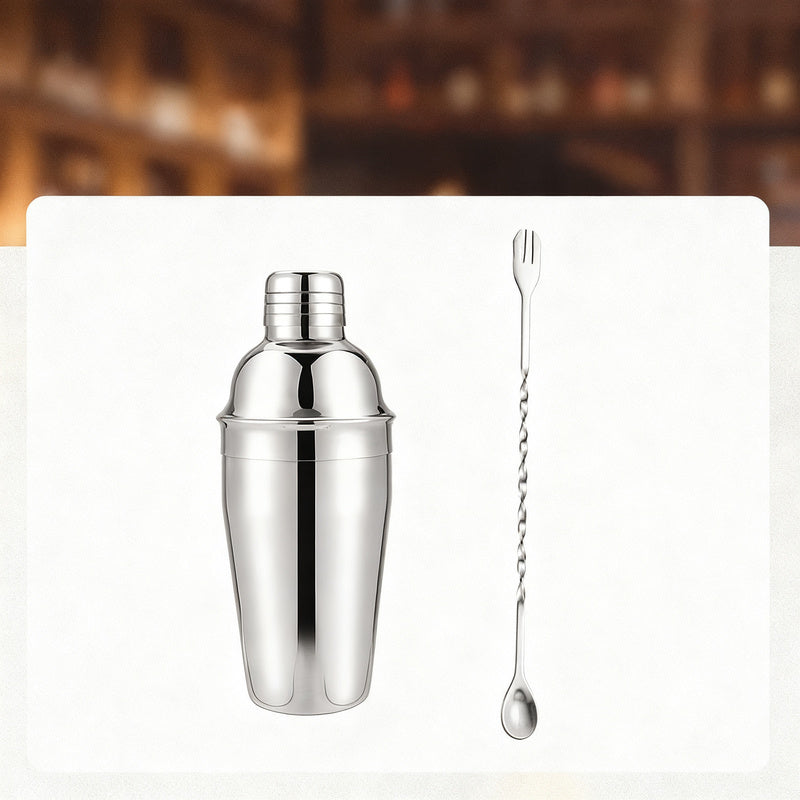 Cocktail-Shaker-Set mit Glas und Zubehör