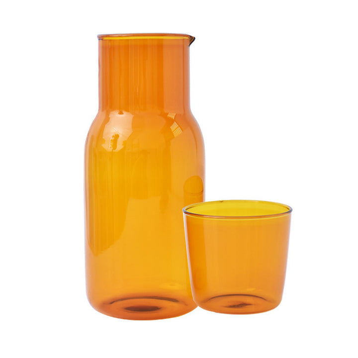 Glaskanne mit Glas, hitzebeständig