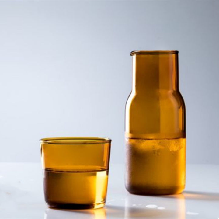 Glaskanne mit Glas, hitzebeständig