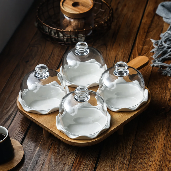 Suppenschüssel aus Keramik, rund, weiß