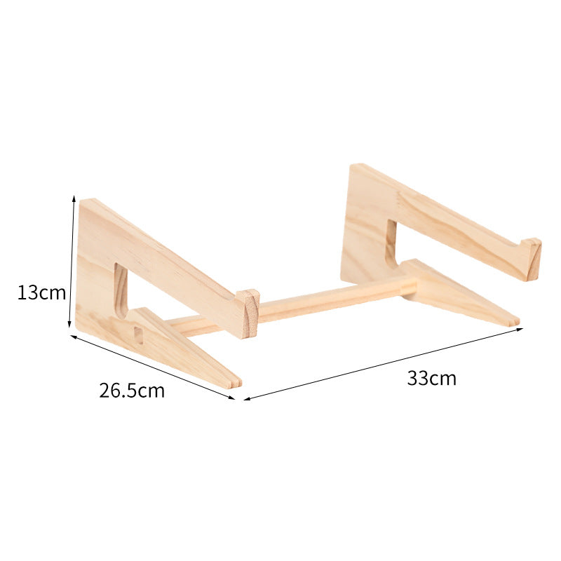 Holz-Laptop-Ständer mit Schreibtisch-Organizer