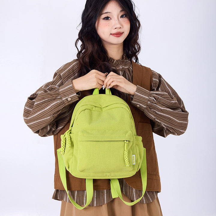 Cord-Rucksack, klein, Damen, strapazierfähig
