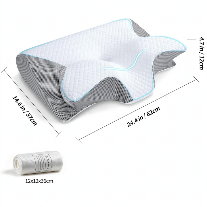 Nackenkissen aus Memory-Foam, Schmetterlingsform
