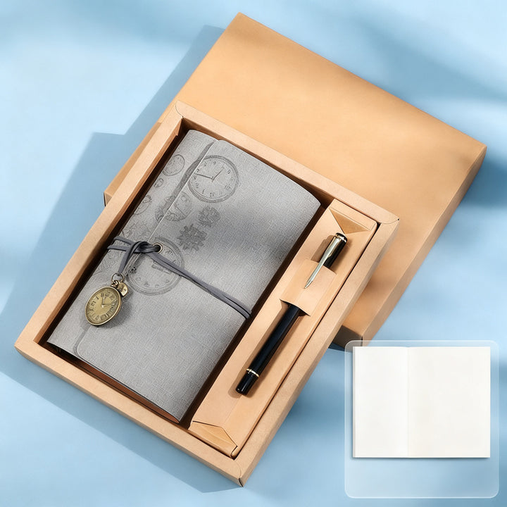 Notizbuch A6, Kunstleder, 80g Papier