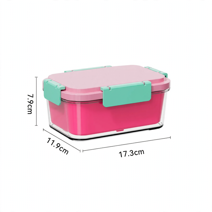 Frischhaltebox mit Kühlelement und Abtropfplatte