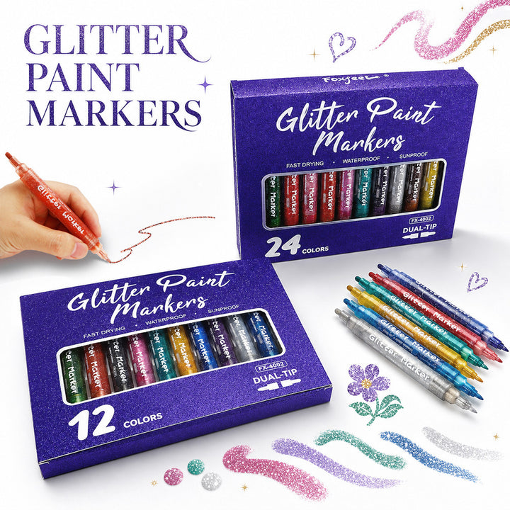 Doppelkopf-Marker mit Glitzereffekt