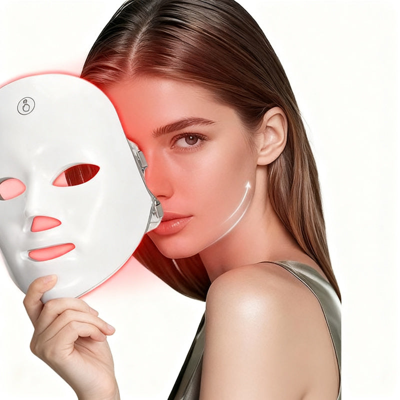 LED-Rotlicht-Gesichtsmaske