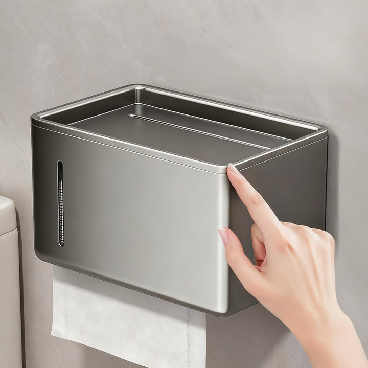 Toilettenpapierhalter, Wandmontage, Aluminium