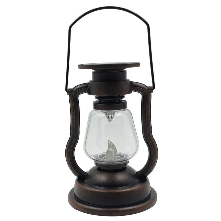 Retro Solar Laterne – Vintage Stil für Outdoor Camping, Garten und Balkon, Wetterfest und Energieeffizient | Karnz