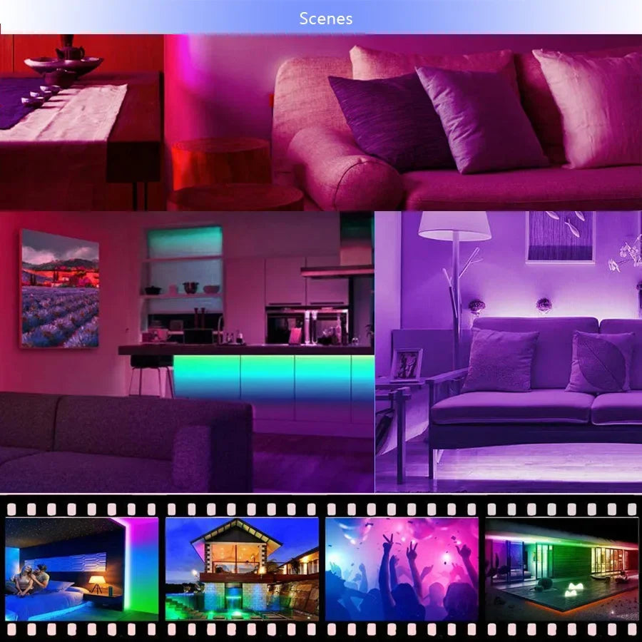 USB LED STRIPE MIT FARBWECHSEL - RGB LICHT FÜR RAUMDEKORATION & TV-HINTERGRUNDBELEUCHTUNG | Karnz