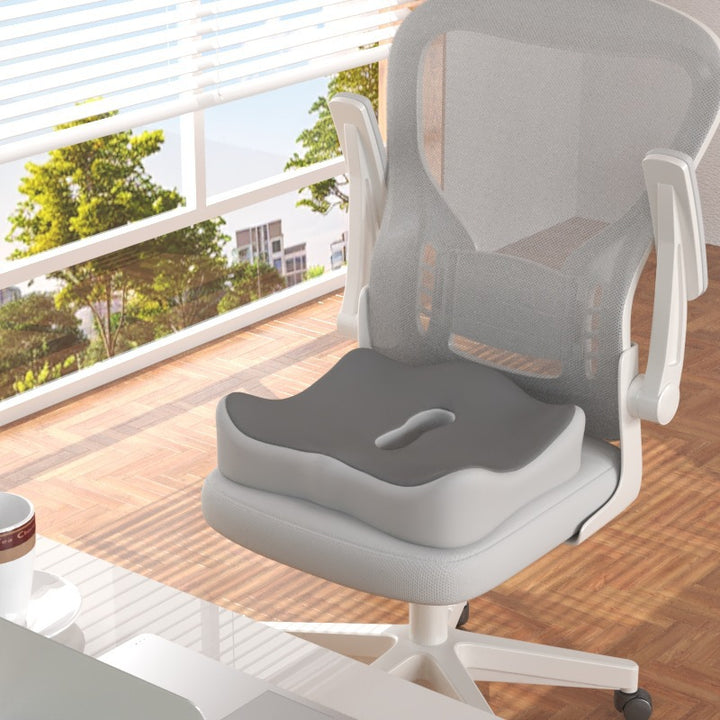 Sitzkissen mit Lendenstütze, Memory-Foam