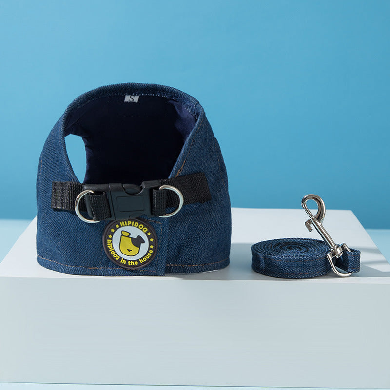 Denim-Geschirr für Hunde und Katzen