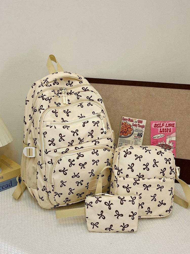 Damen-Rucksack-Set, 3-teilig, Nylon, große Kapazität