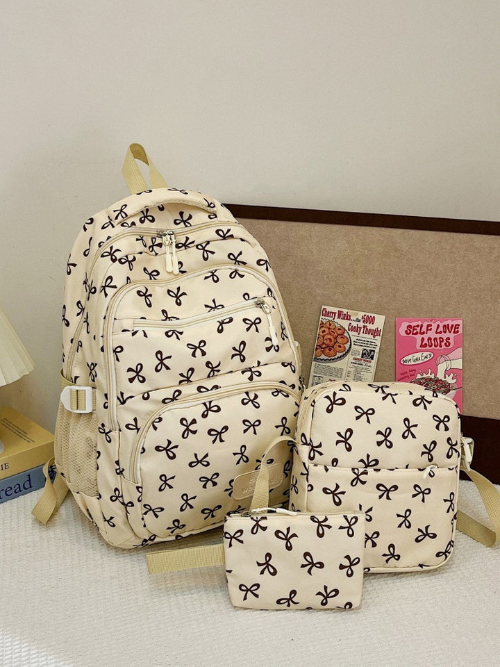 Damen-Rucksack-Set, 3-teilig, Nylon, große Kapazität