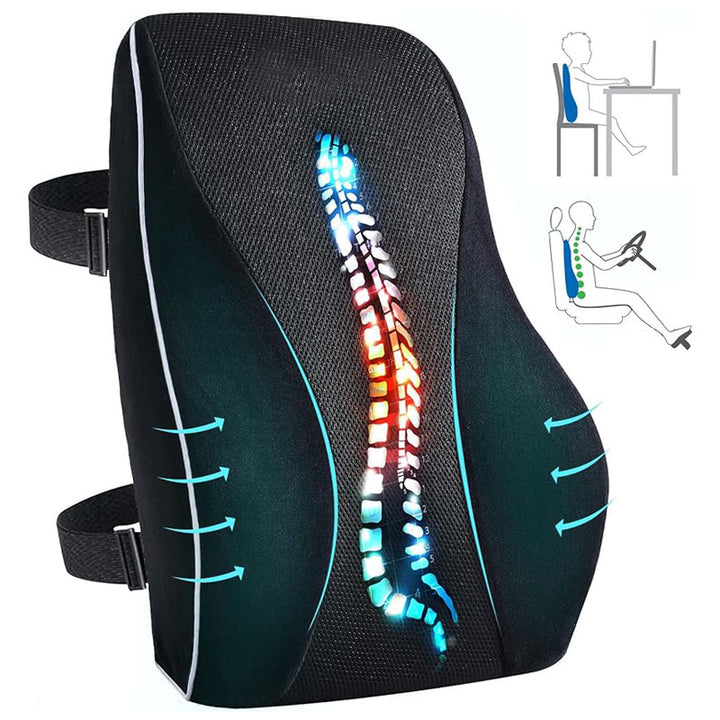 Ergonomische Lendenstütze aus Gedächtnisschaum