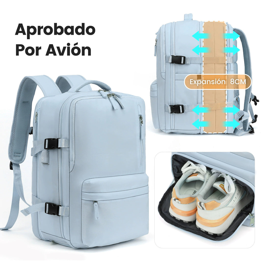 Erweiterbare Reiserucksack, 36–55 L, für Laptops