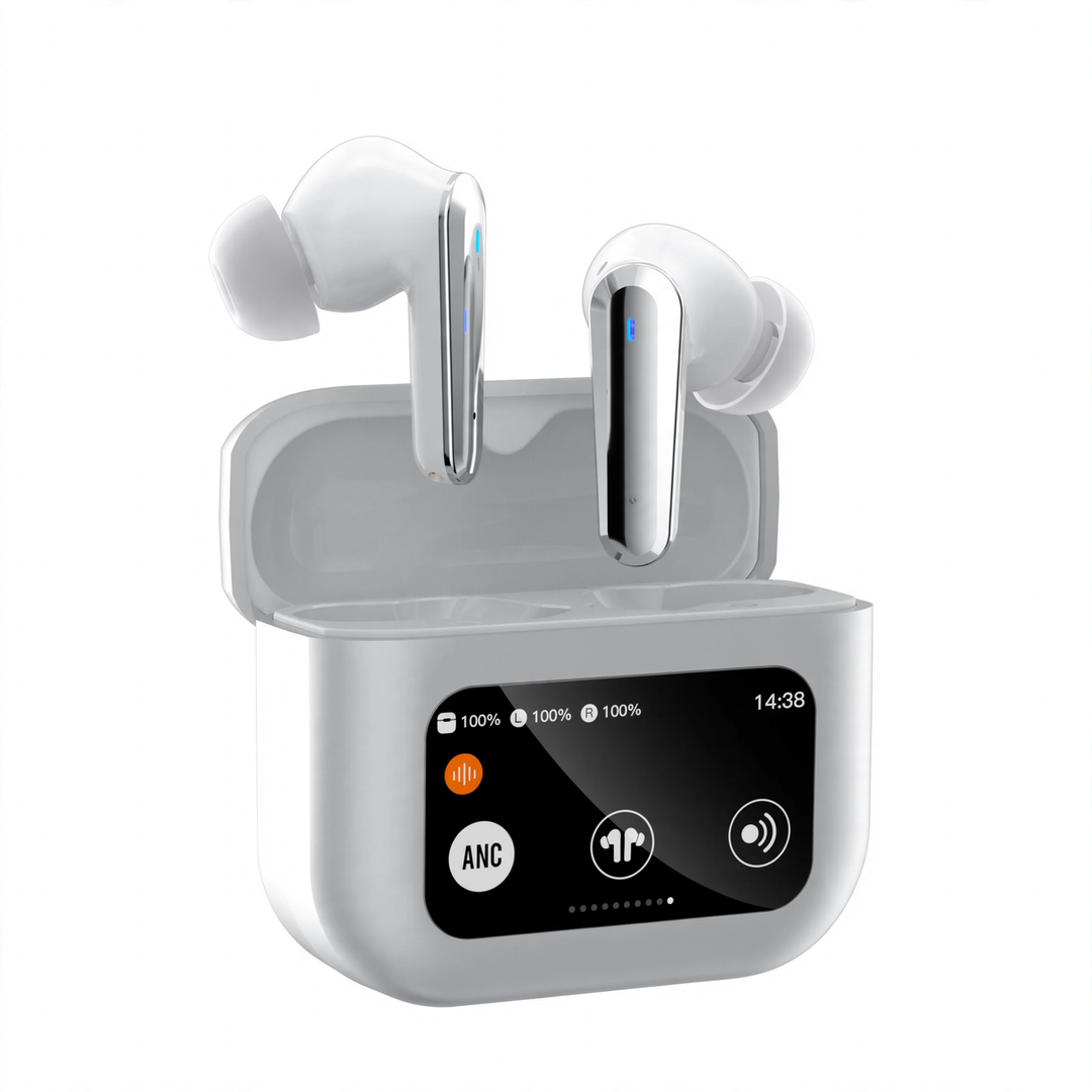 Bluetooth-Kopfhörer mit LCD-Display und Geräuschunterdrückung