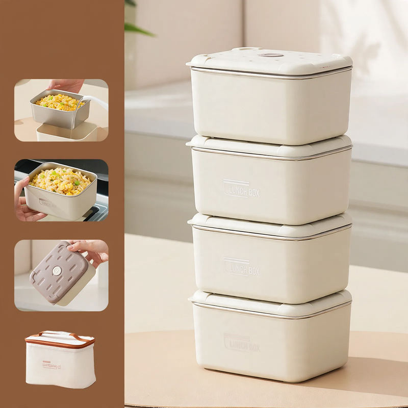 Edelstahl-Lunchbox, mehrschichtig, 501–800 ml