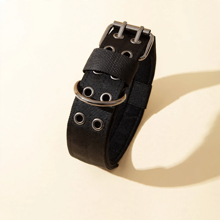 Verstärktes Halsband mit Nackenschutz für große Hunde