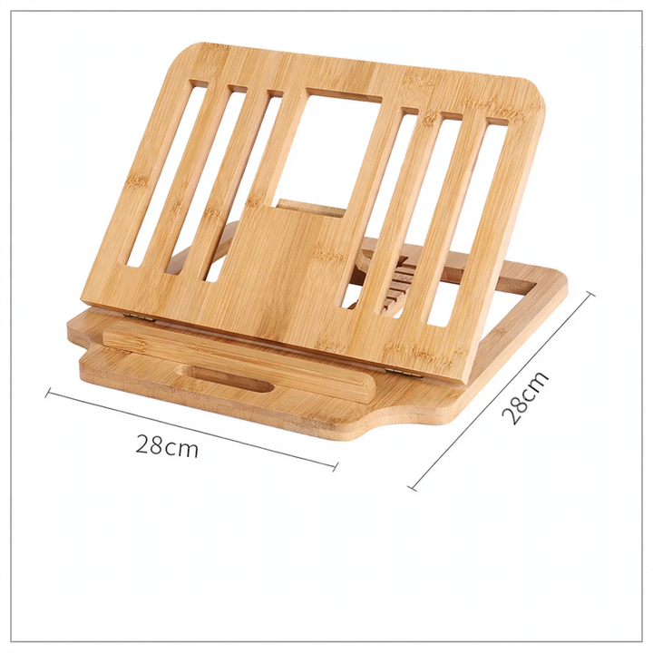 Holz-Laptop-Ständer mit Schreibtisch-Organizer