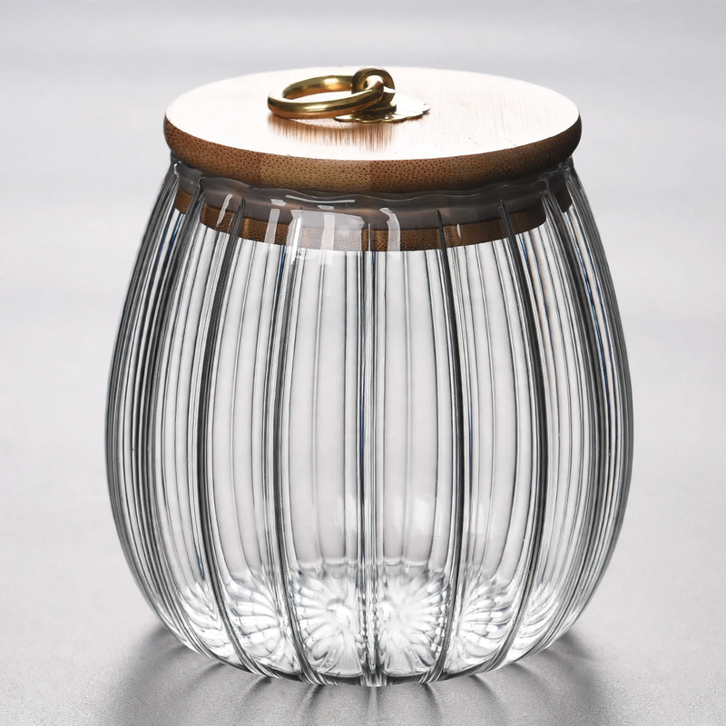 Blütenform-Glasspeicher, transparent, modern