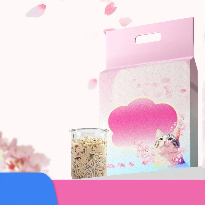 Tofu-Katzenstreu mit Bentonit-Mischung