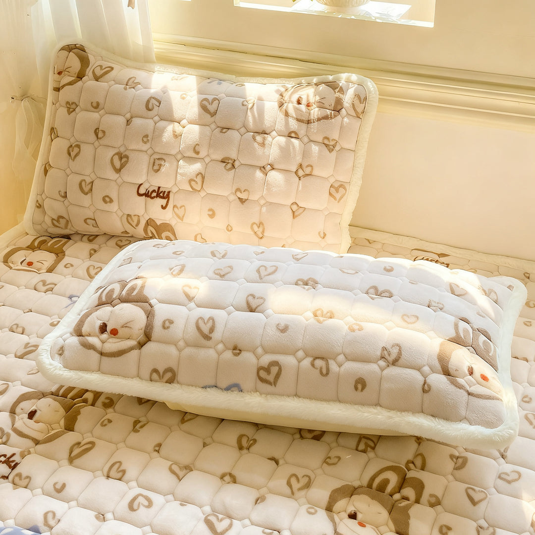 Fleece-Bettauflage, warm und weich