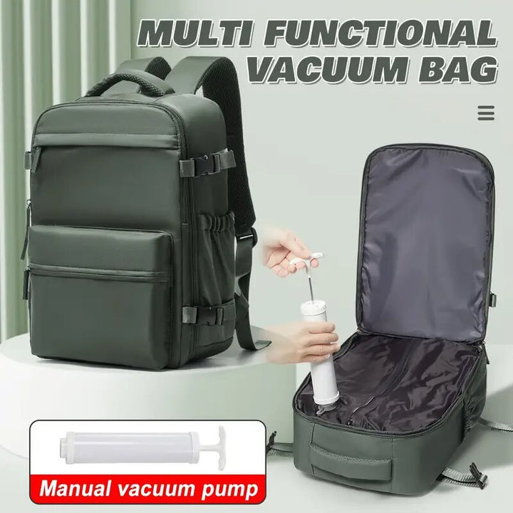 Kompressions-Rucksack, 36–55 L, mit Pumpe