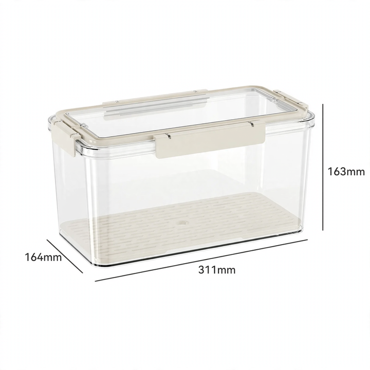 Kunststoff-Frischhaltebox für Kühlschrank und Gefrierfach