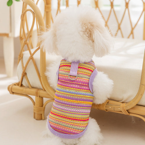 Durchbrochenes Stricktop für kleine Hunde, Sommer